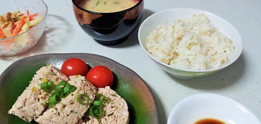 Steamed chicken loaf